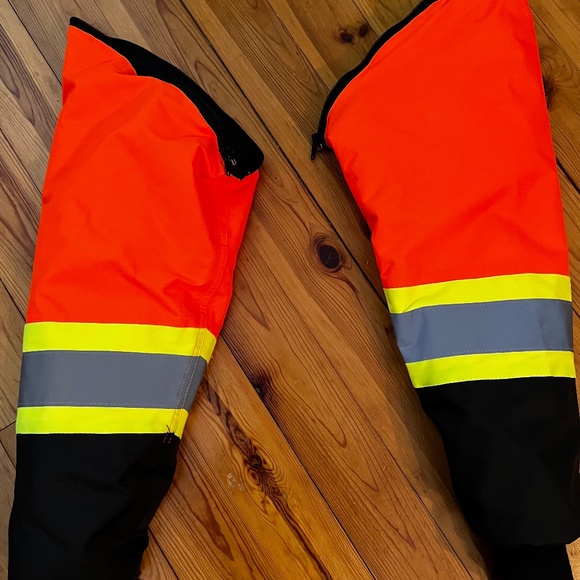 NEVER WORN Mens Forcefield Safety Parka + Removable Bomber Jacket (S) - Orange - Picture 7 of 8